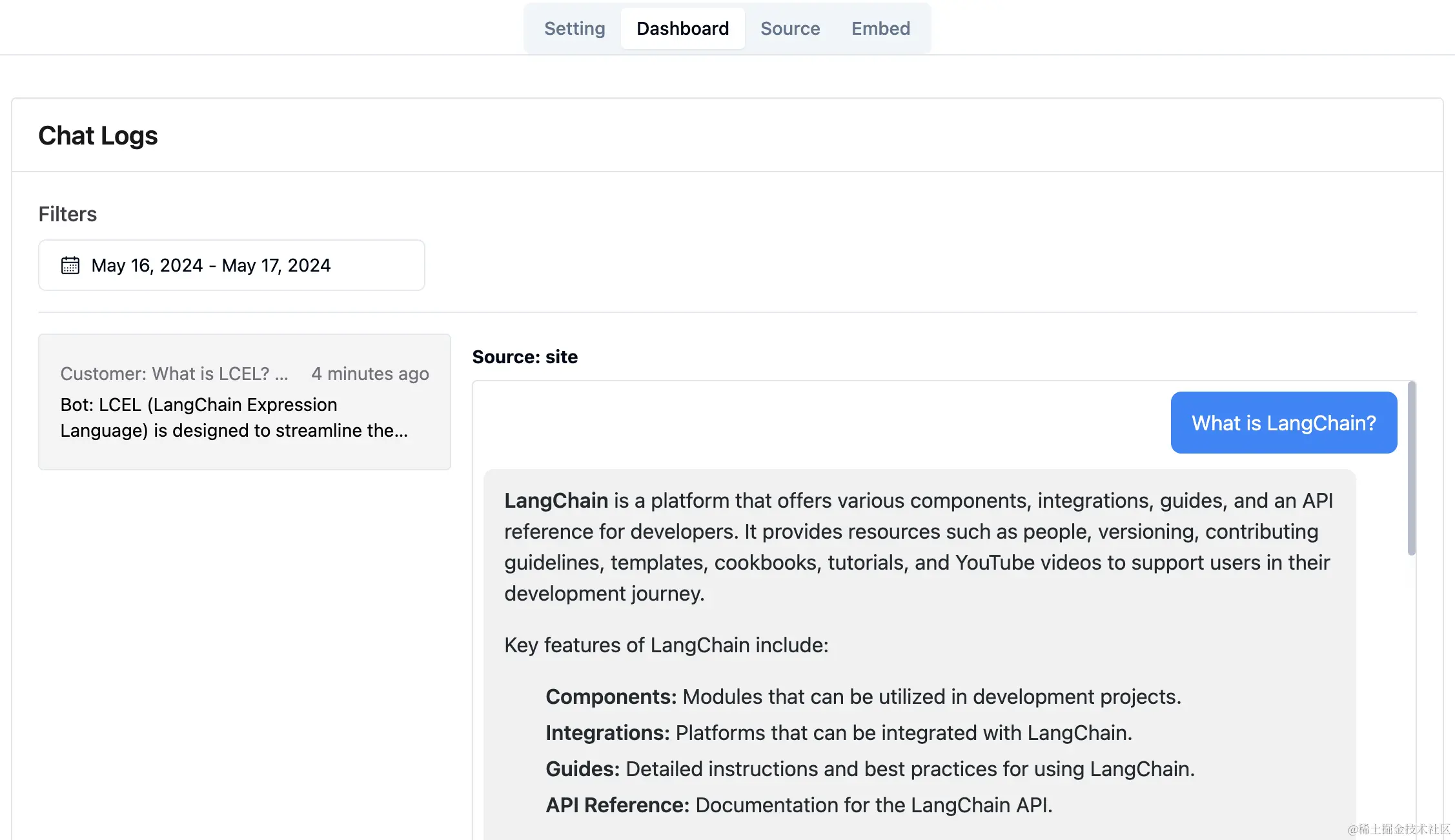 www.zeeklog.com - 【快速搭建】使用RAG-GPT构建LangChain官网智能客服系统